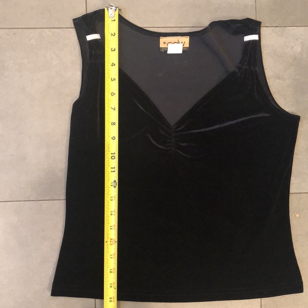 CDW Velvet Sleeves Top - Picture 7 of 8